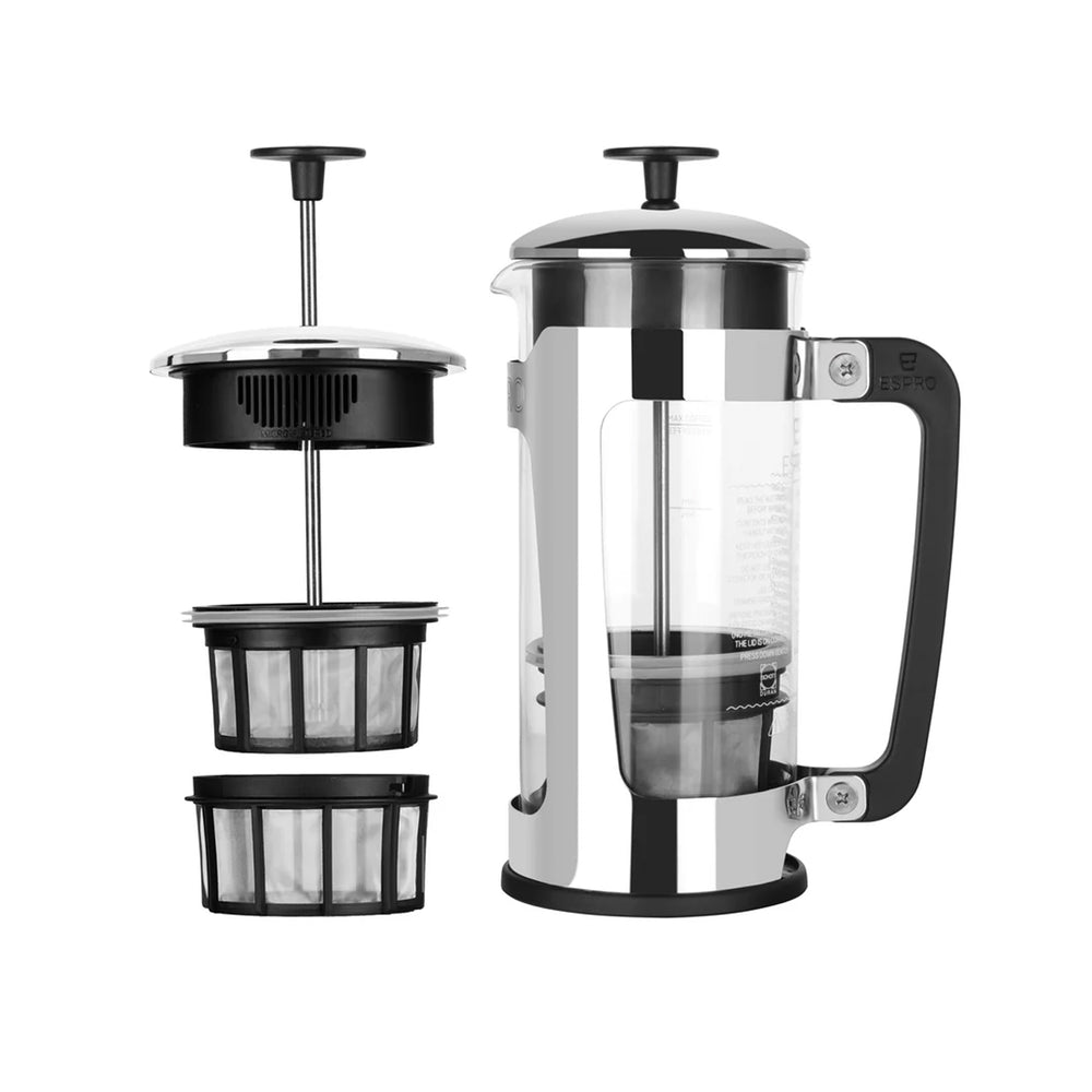 Espro P5 French Press Coffee Maker / Polished Stainless Steel